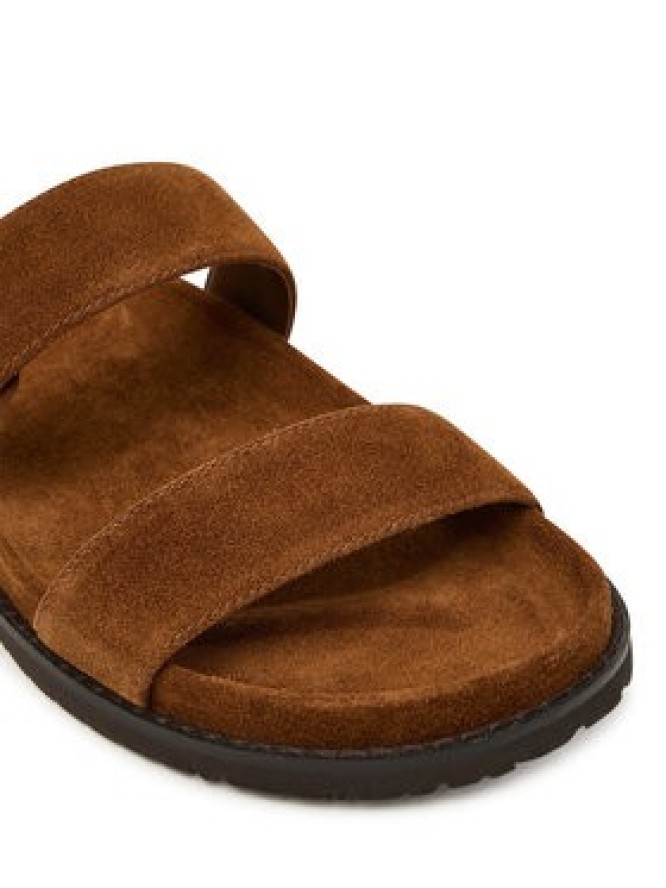 Tory Burch Klapki Romy Sport 183266 Brązowy