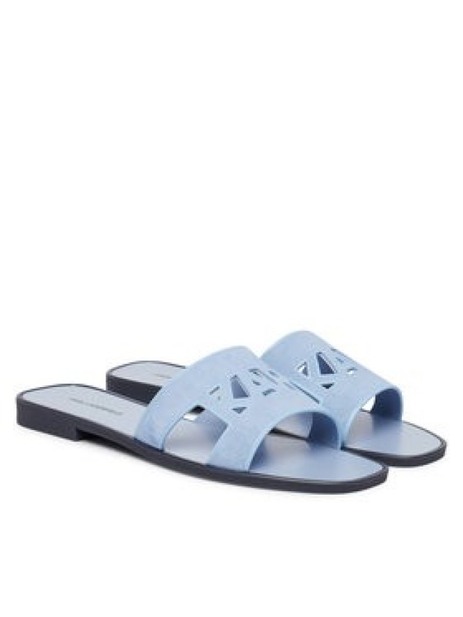 KARL LAGERFELD Klapki Skoot III KL80407C Niebieski