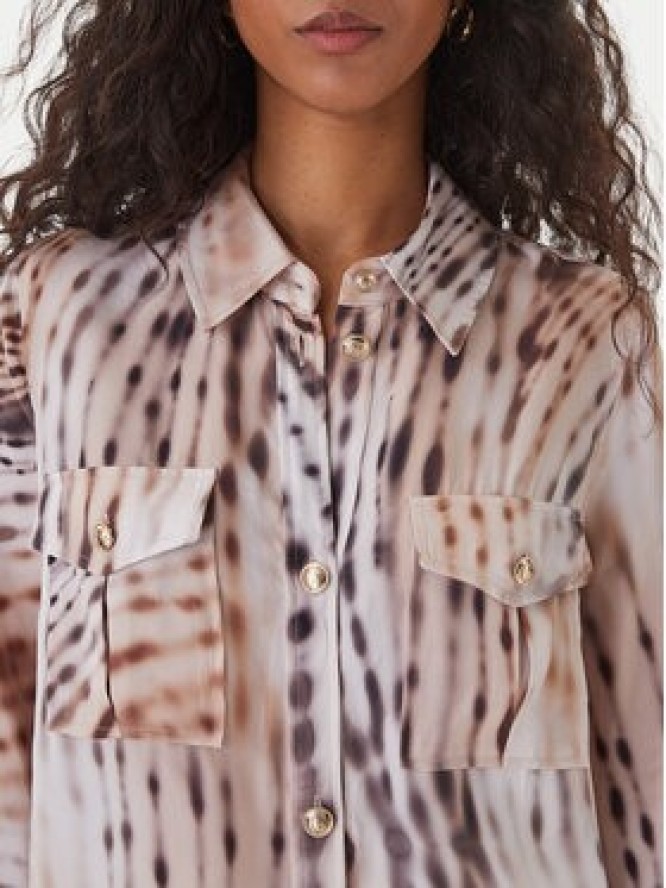 Guess Koszula W6GH22 W1789 Beżowy Regular Fit