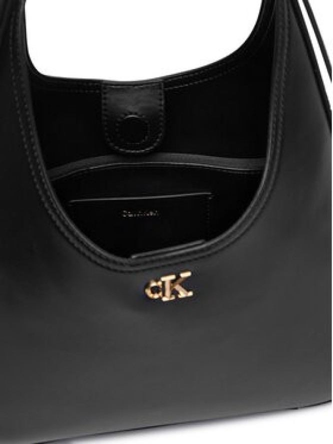 Calvin Klein Torebka Ck Medium Shoulder Bag LV04F3522G Czarny