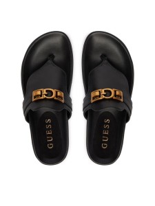 Guess Japonki FLJFRR LEA03 Czarny