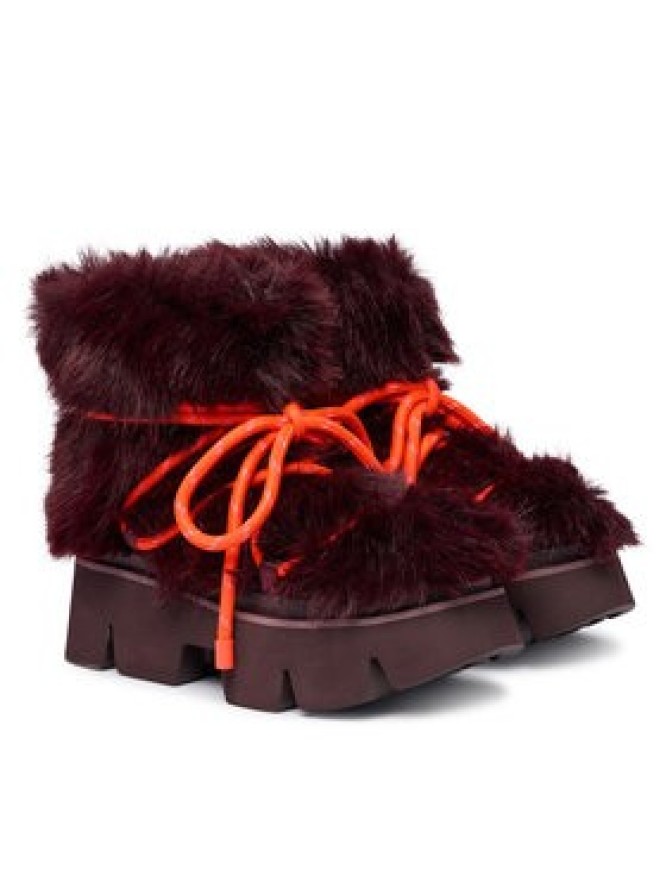 United Nude Śniegowce Stomper Fur Boot 11048993120 Bordowy