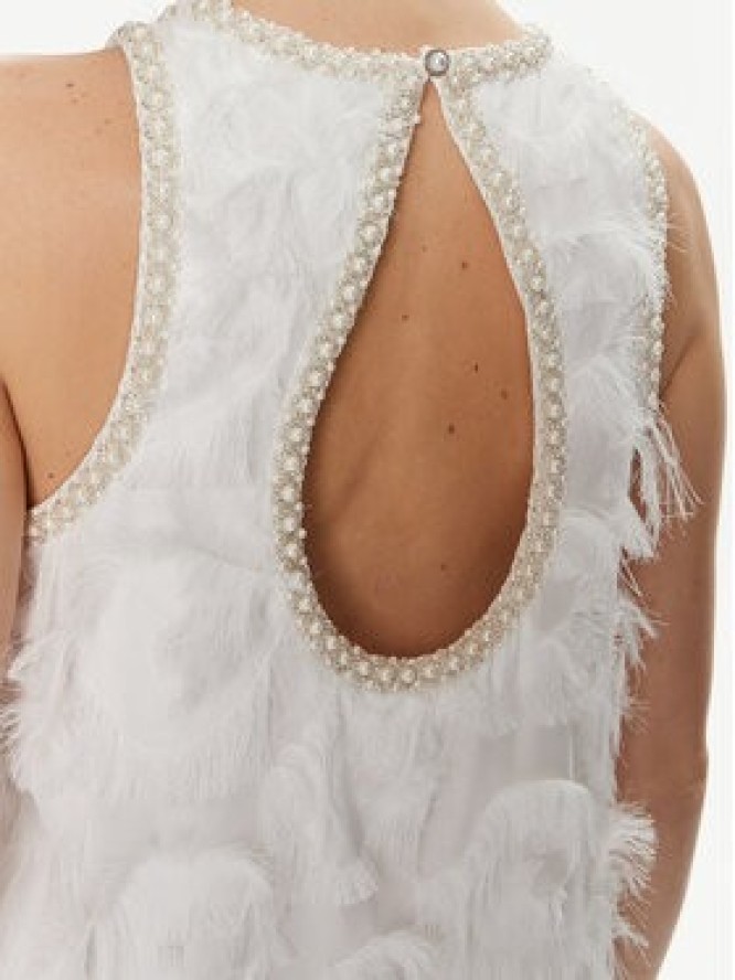 YAS Sukienka koktajlowa Pazy 26028873 Biały Standard Fit