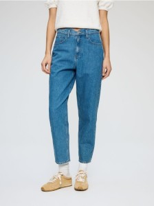 Jeansy mom fit - niebieski