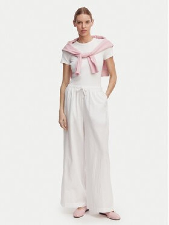 Tommy Hilfiger Spodnie materiałowe UW0UW06431 Biały