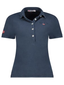 Geographical Norway Koszulka polo "Kars" w kolorze granatowym rozmiar: L