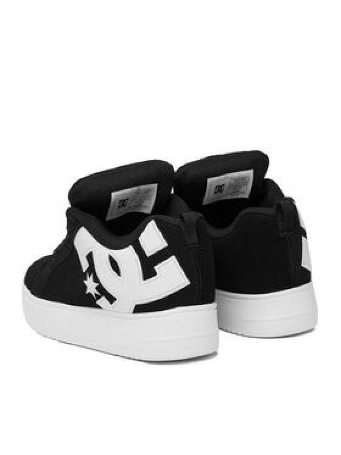 DC Shoes Sneakersy EO-COURT GRAFFIK PLATFORM DC02422004 Czarny