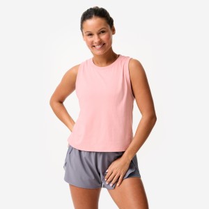 Koszulka bez rękawów damska Domyos Gym & Pilates Crop Top