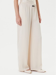 Eleh Spodnie palazzo ESS250049 Écru Regular Fit