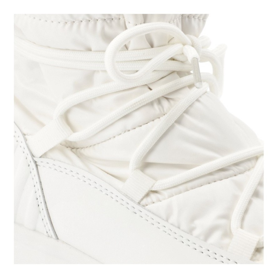 Białe Śniegowce Filippo Ciepłe Buty Damskie Na Platformie