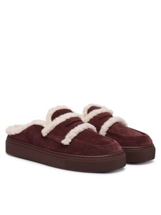 Inuikii Klapki Mule Wool 1004.017.0011 Brązowy ciemny
