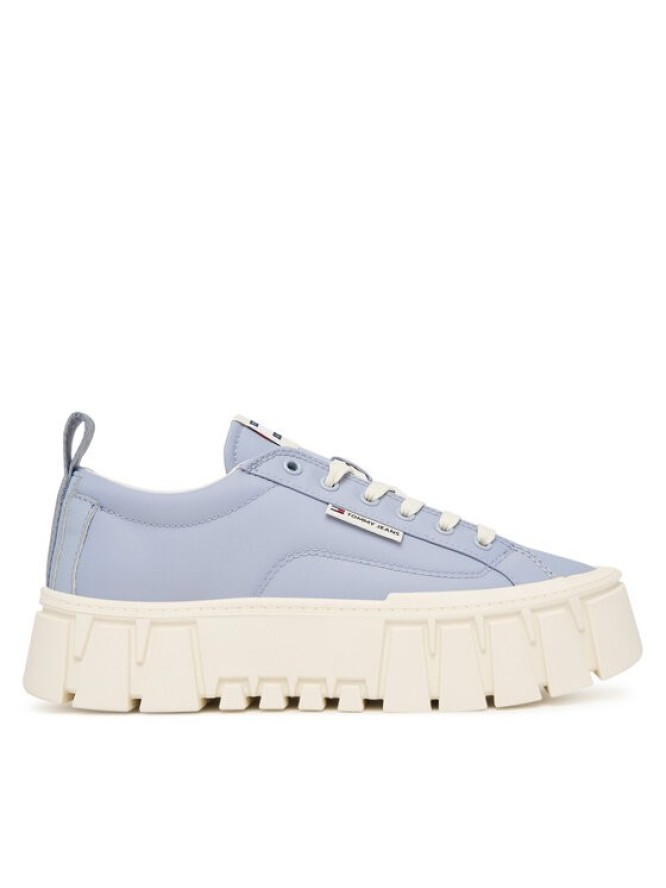 Tommy Jeans Sneakersy Tjw Flatform Chunky Sneaker EN0EN03036 Niebieski
