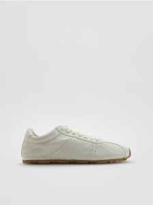 Skórzane sneakersy - biały