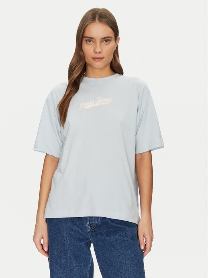Guess Jeans T-Shirt W5GI29 K8HM0 Niebieski Regular Fit