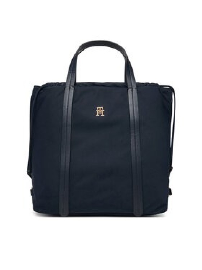 Tommy Hilfiger Plecak Th Soft Nylon Tote/Backpack AW0AW19029 Granatowy
