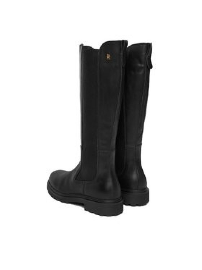 Tommy Hilfiger Kozaki Th Lthr Cleated Long Boot FW0FW08985 Czarny