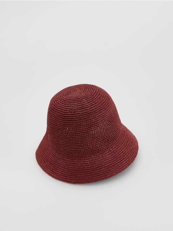 Kapelusz słomkowy - miedziany