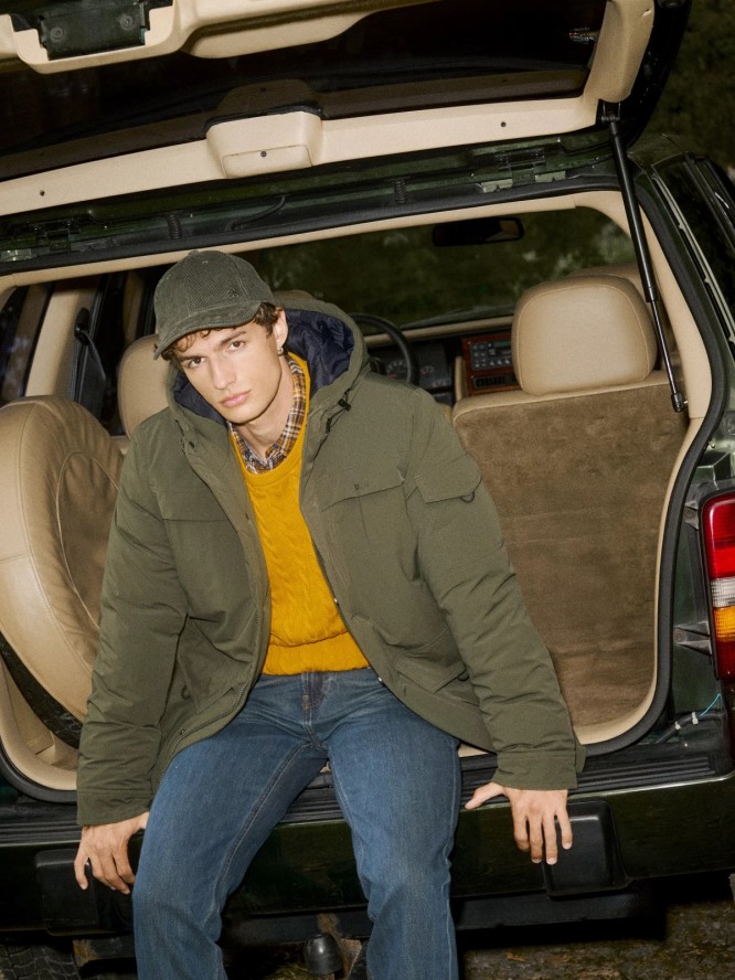 Czapka z daszkiem sztruksowa khaki Cordi 301