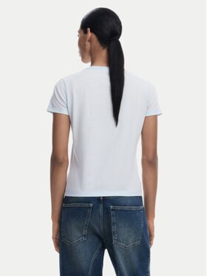 Desigual T-Shirt 25SWTK15 Błękitny Regular Fit