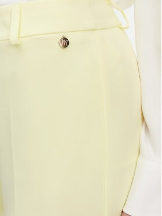 Maryley Spodnie materiałowe 25EB52Z/M24/43LL Żółty Regular Fit