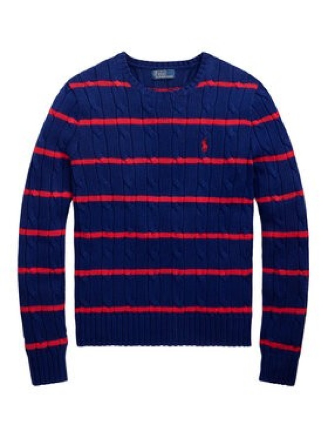 Polo Ralph Lauren Sweter 211972119001 Granatowy Slim Fit