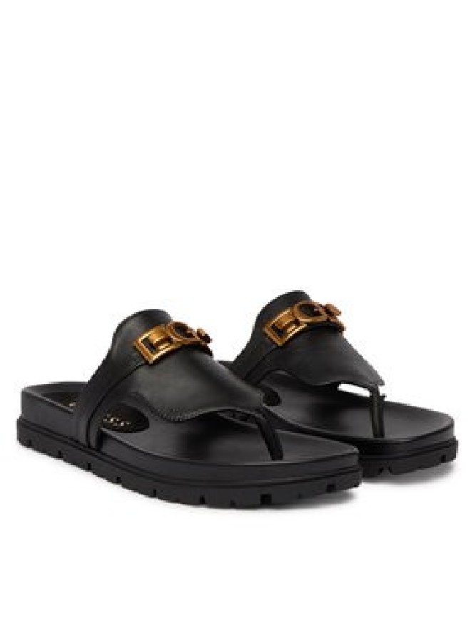 Guess Japonki FLJFRR LEA03 Czarny