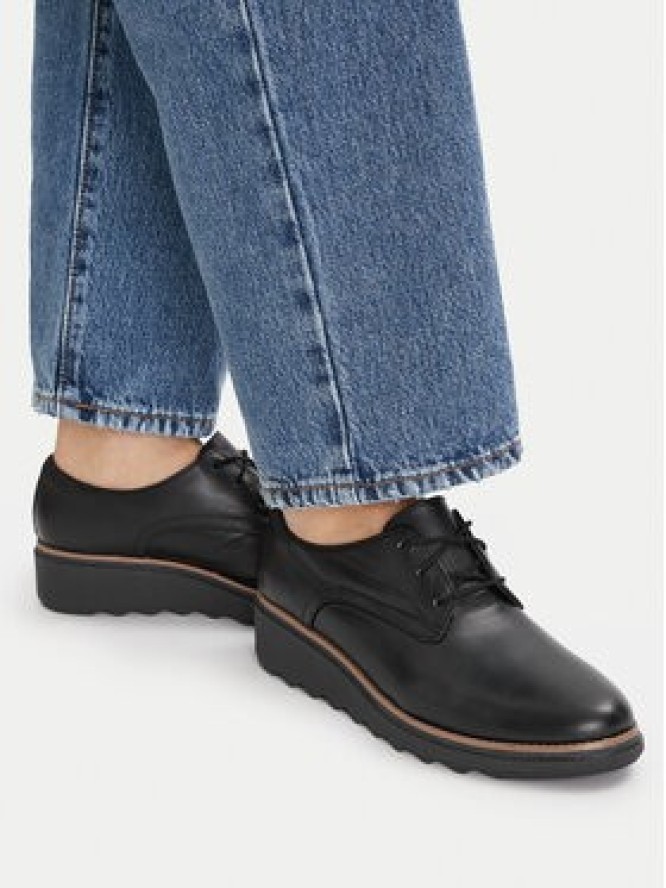 Clarks Oxfordy Sharon Rae 261754164 Czarny