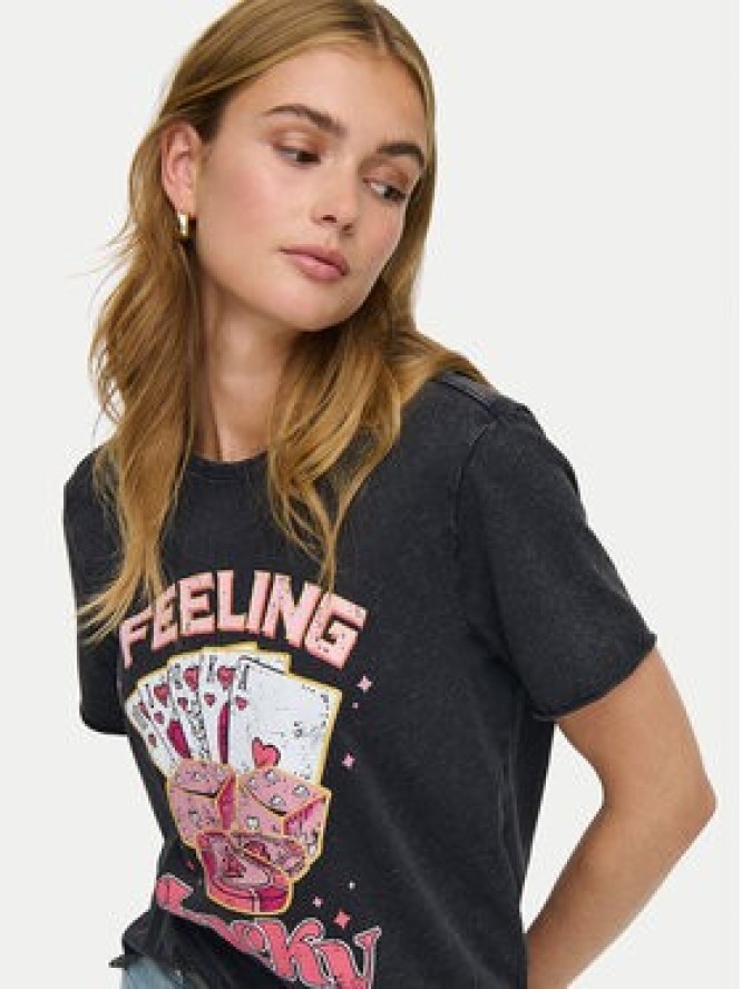 ONLY T-Shirt Lucy 15366031 Czarny Loose Fit