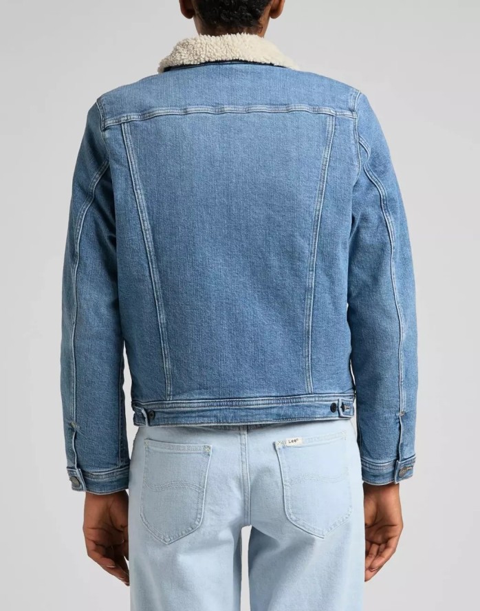 LEE SHERPA RIDER DAMSKA KURTKA JEANSOWA PARTLY CLOUDY L54VFAPA 112320553