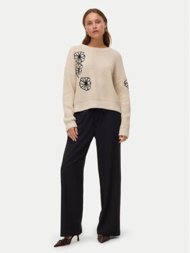 Vero Moda Spodnie materiałowe Milly 10331924 Czarny Wide Leg