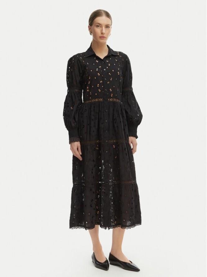 Iconique Sukienka letnia Joanna IC26-008 Czarny Regular Fit