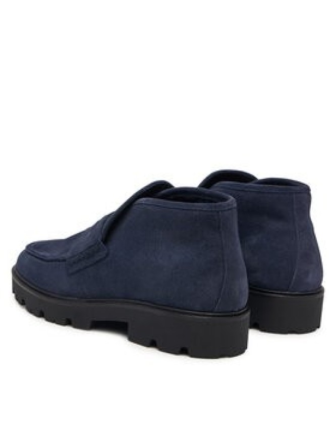 Tommy Hilfiger Botki Th Enamel Charm Loafer Boot FW0FW09680 Granatowy