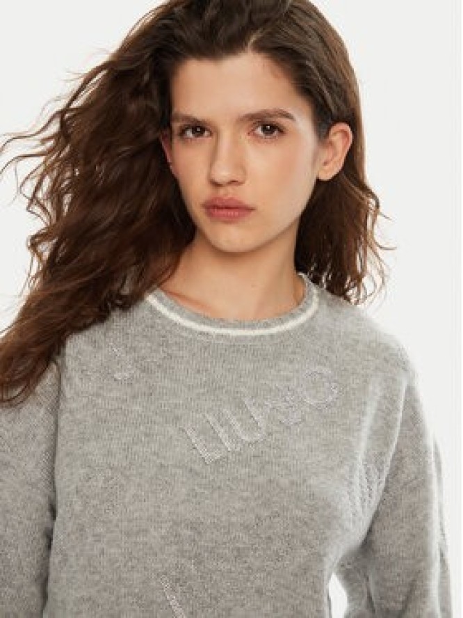 Liu Jo Sweter TF4173 MS55L Szary Regular Fit