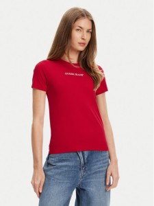 Guess Jeans T-Shirt W4YI01 J1314 Czerwony Slim Fit