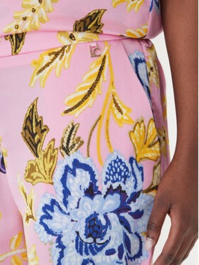 LOLA CASADEMUNT Spodnie materiałowe LS2614023 Różowy Slim Fit