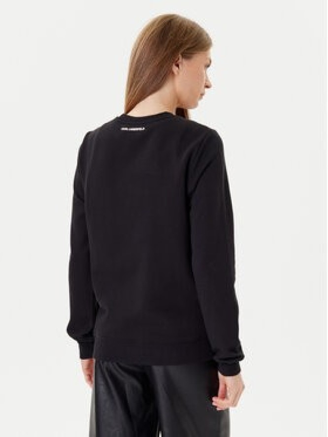 KARL LAGERFELD Bluza A3W20066 Czarny Regular Fit