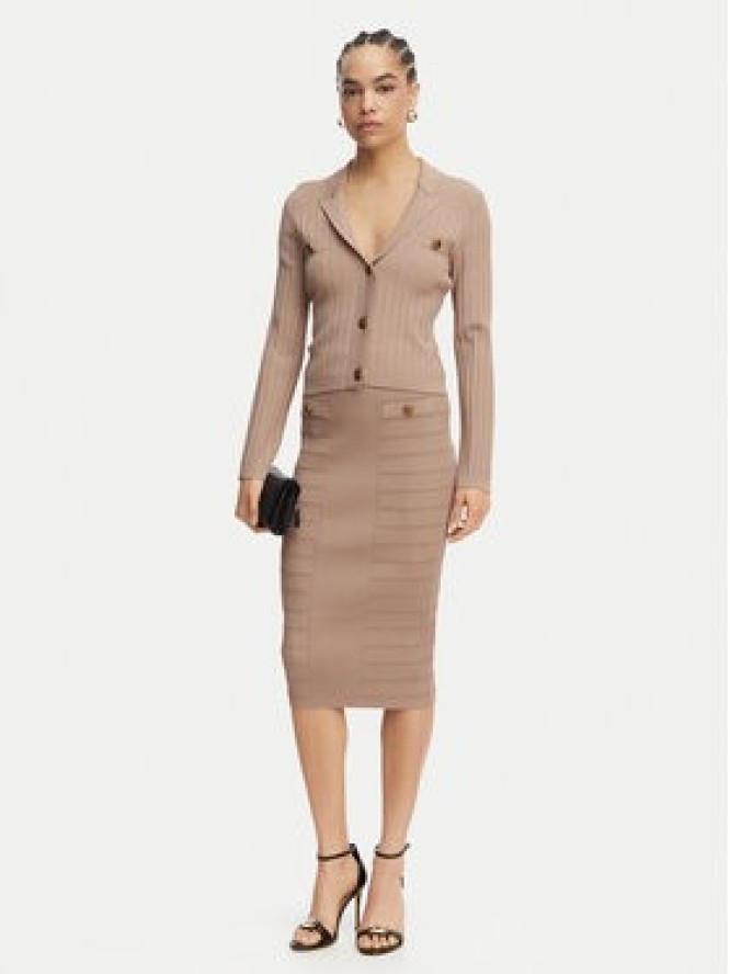 Guess Kardigan W5YR11 Z0130 Beżowy Regular Fit