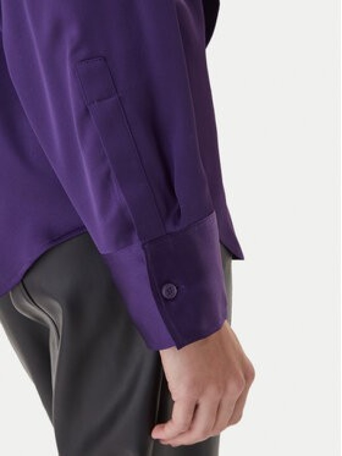 Calvin Klein Bluzka LV044D125G Fioletowy Regular Fit