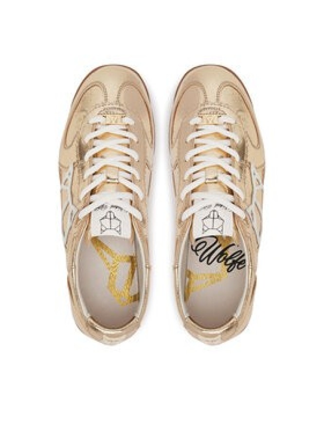 Naked Wolfe Sneakersy Exposure Crinkle Złoty