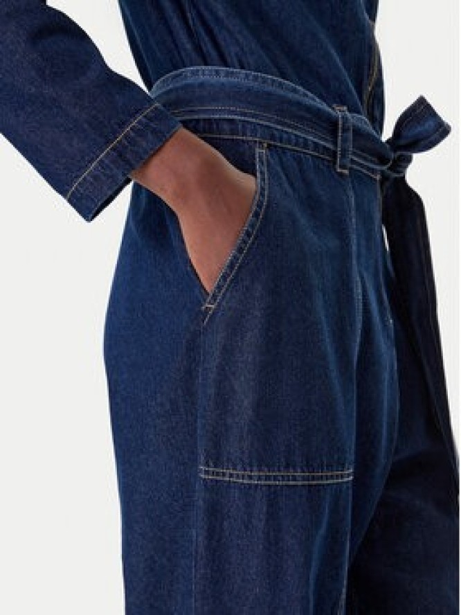 French Connection Kombinezon 7UZAC Granatowy Regular Fit