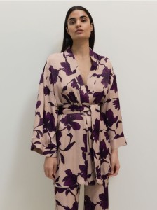 Wzorzyste kimono - wielobarwny