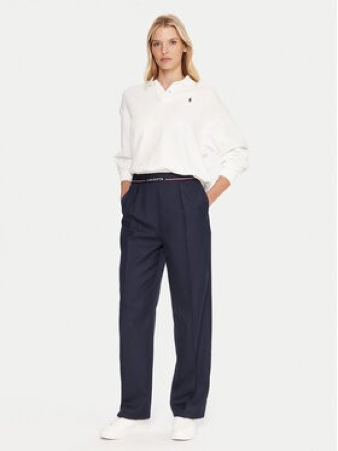 Lacoste Spodnie materiałowe HF5307 Granatowy Relaxed Fit