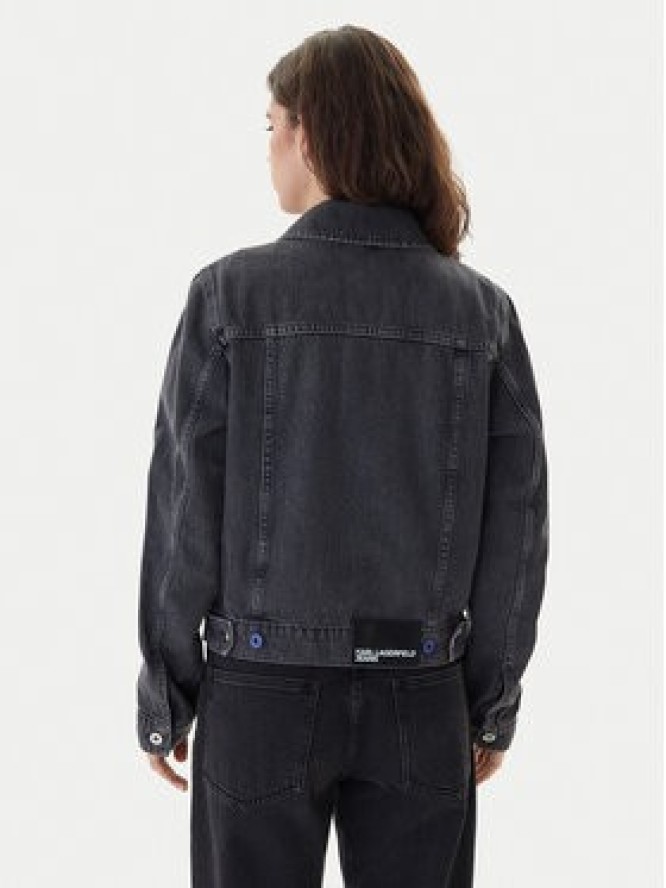 Karl Lagerfeld Jeans Kurtka jeansowa A3W14063 Szary Regular Fit