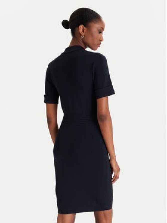 Guess Sukienka dzianinowa W5YK29 Z0130 Granatowy Slim Fit