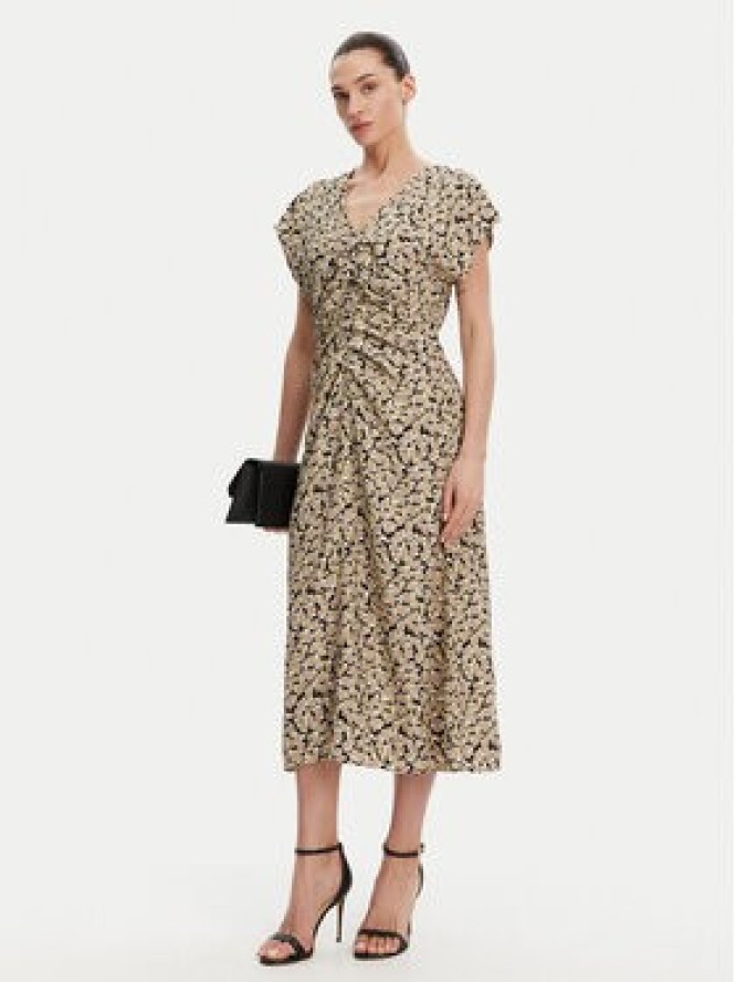 French Connection Sukienka codzienna 71YCV Khaki Regular Fit