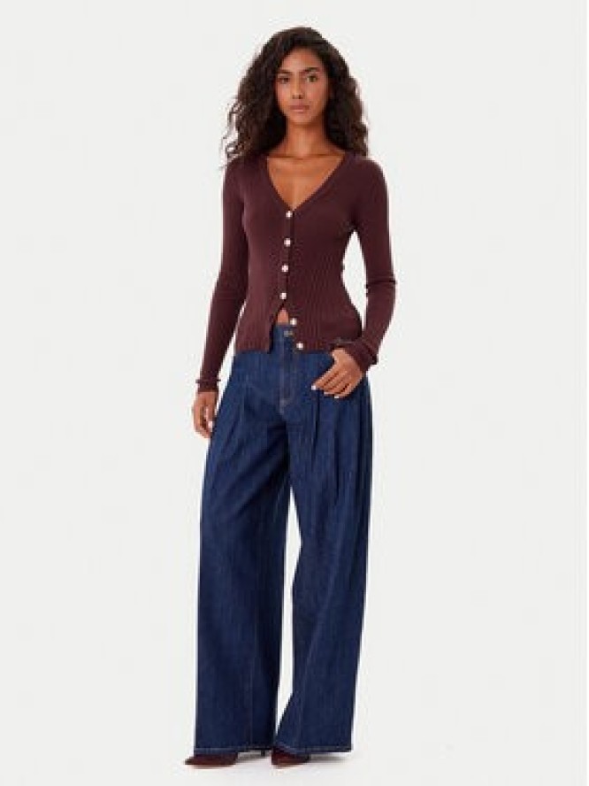 Guess Kardigan W5BR16 Z3OW2 Bordowy Slim Fit