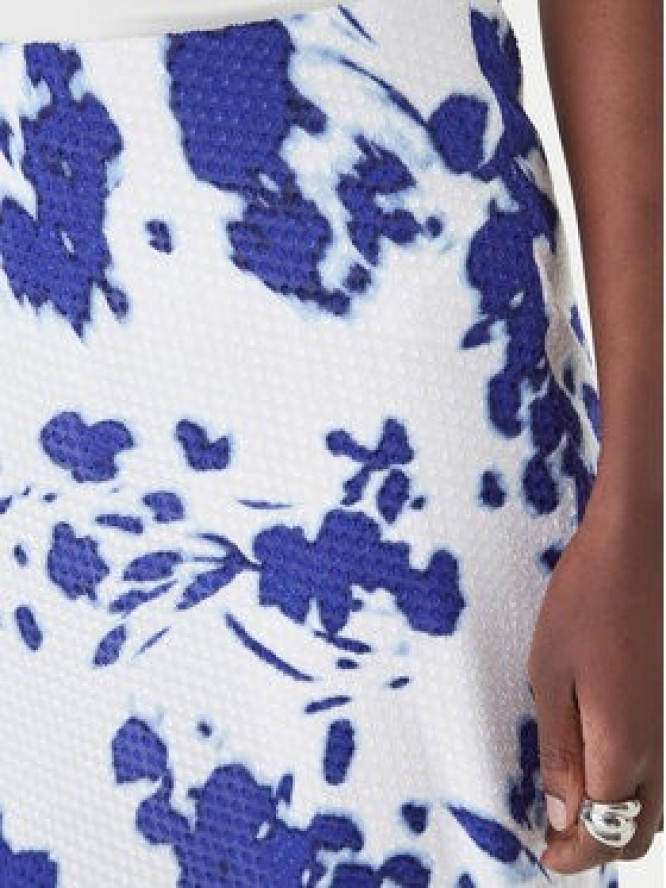 Calvin Klein Spódnica midi LV044F608G Biały Regular Fit