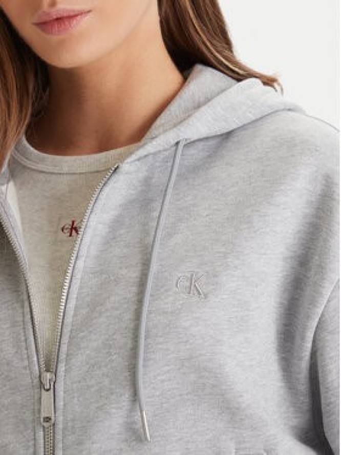 Calvin Klein Jeans Bluza Monogram LV047F208G Szary Relaxed Fit