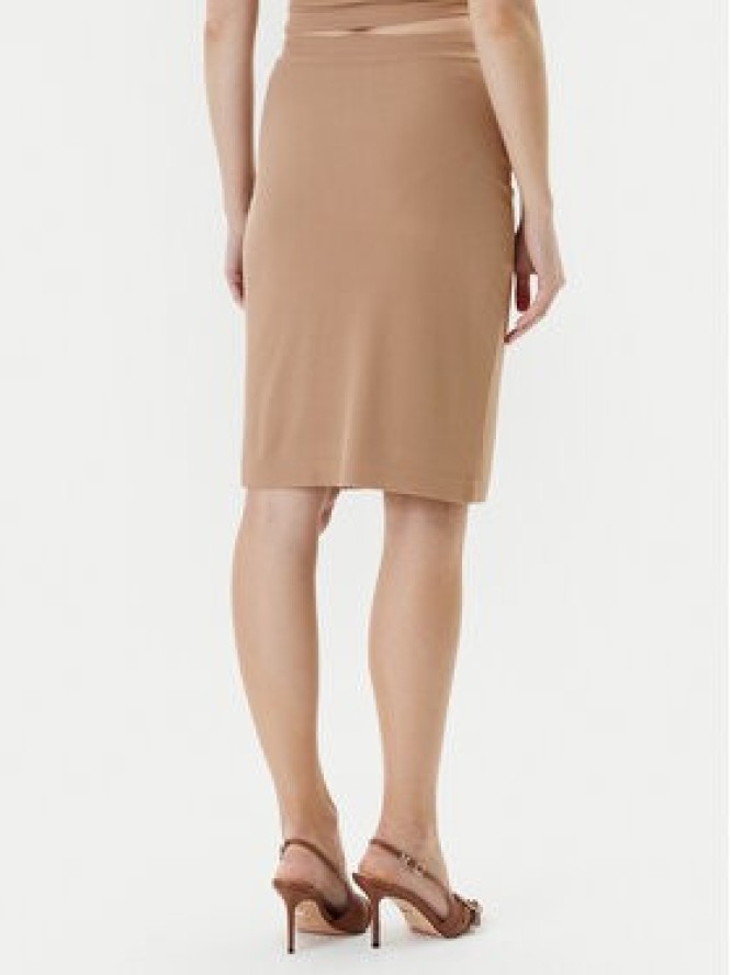 Guess Spódnica mini W5YD64 KAQL2 Beżowy Regular Fit