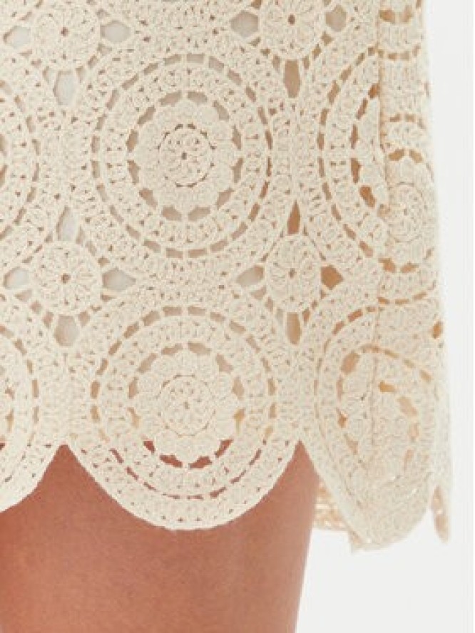 Vila Spódnica mini Risse 14105865 Beżowy Regular Fit